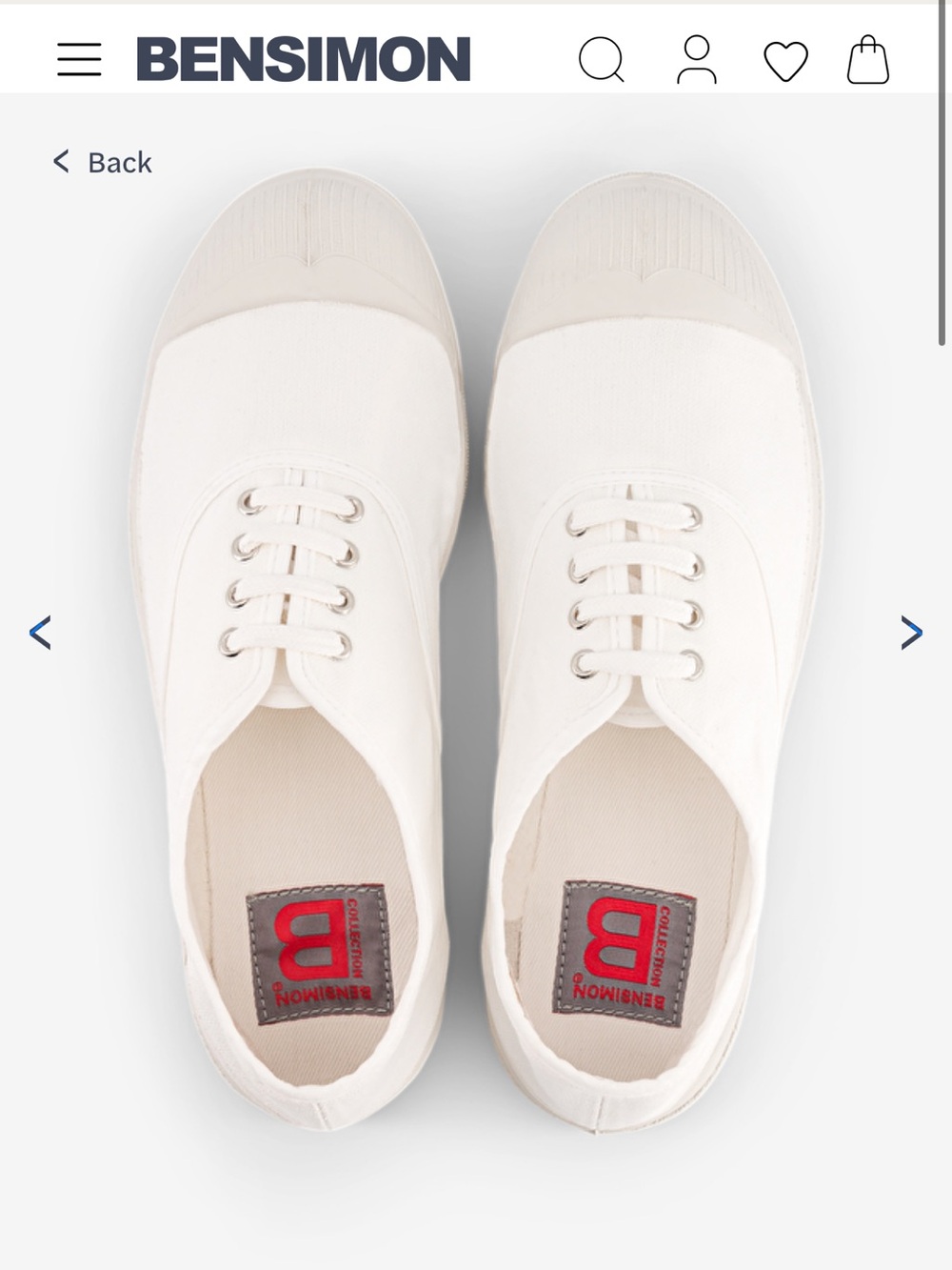 Bensimon Women’s Lace-Up Canvas Sneakers -White